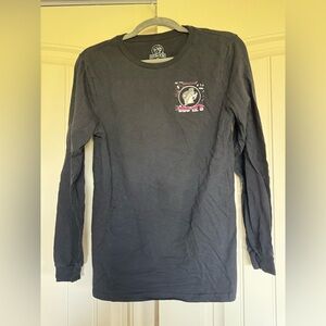 Space-Themed Black Long Sleeve Tee